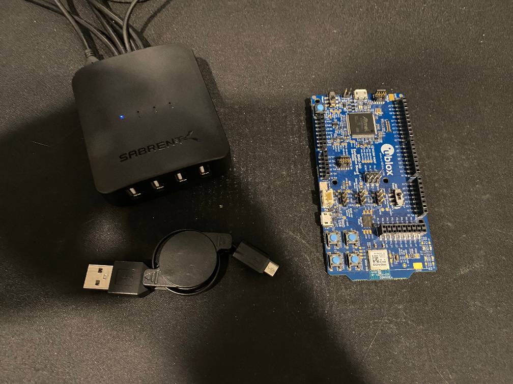 Blue dev board components