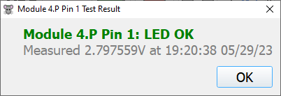 LED Pin Test - OK
