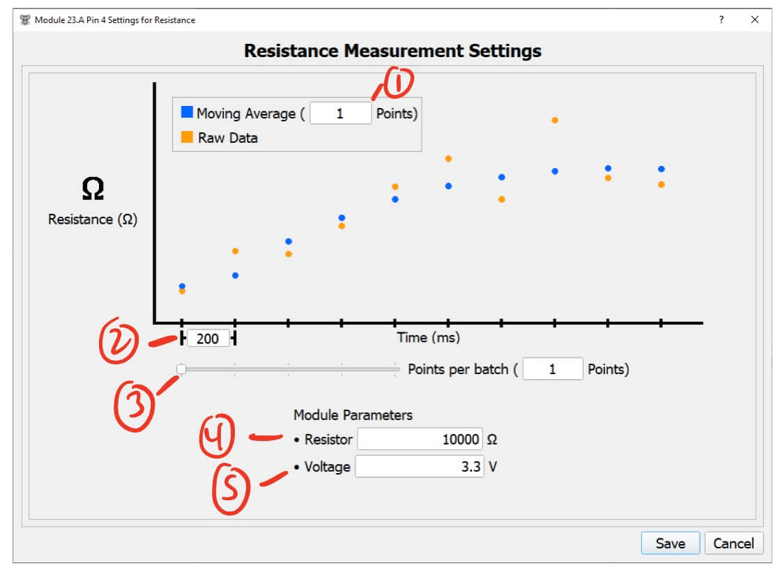 Resistance Pin Settings