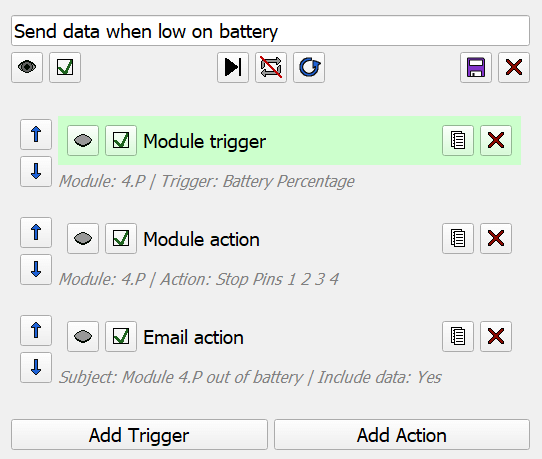 Send data when low on battery preview